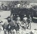 Operation Protea - In front are members of Colonel Jan Breytenbach's contingent from  44 Parachute Brigade, watching the overloading of a Gaz truck with clothes and food